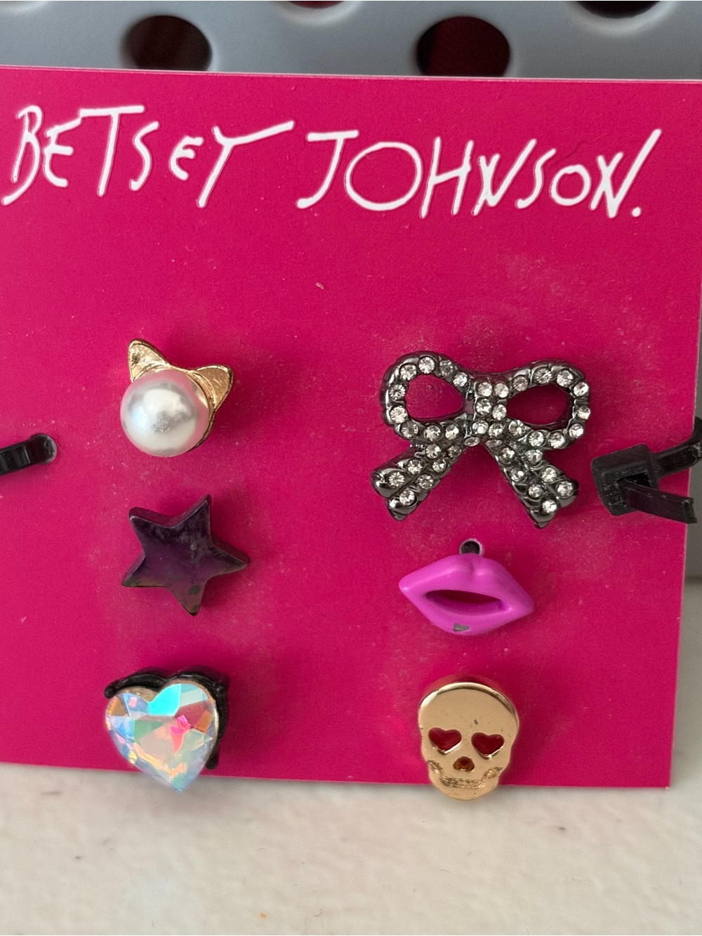 Betsey Johnson Multi-Color Stud Earring Set